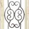 25" White Farmhouse Ornamental Wood & Metal Wall Décor